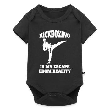 Kickboxing Boxer Arts Martiaux Boxe Kickboxer - Body à manches courtes Premium Bébé - noir - Devant
