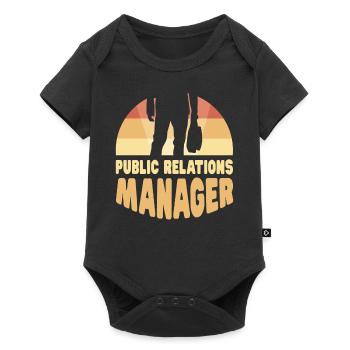 Manager for Public Relations Job PR Profession - Baby Premium short-sleeve bodysuit - black - Front