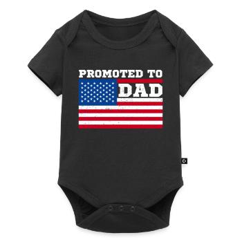 Promoted to dad, to 2022 new parents to - Baby Premium short-sleeve bodysuit - black - Front