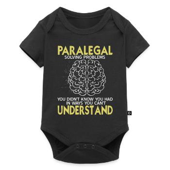 Paralegal Solving Problems Cool Funny Lawyer - Baby Premium short-sleeve bodysuit - black - Front