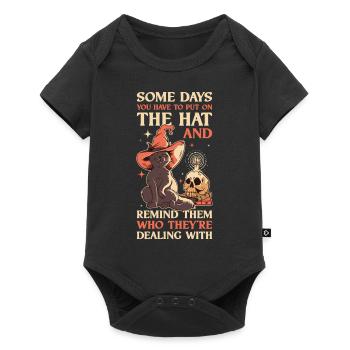 Mettez le chapeau Cadeau Wicca - Body à manches courtes Premium Bébé - noir - Devant