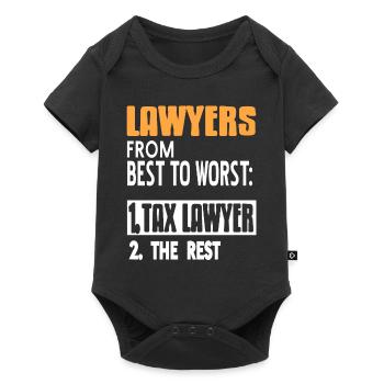 Drôles d’avocats se classant du meilleur au pire tee - Body à manches courtes Premium Bébé - noir - Devant