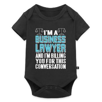 Je suis un avocat d’affaires Cool Drôle T-Shirt Cadeau - Body à manches courtes Premium Bébé - noir - Devant