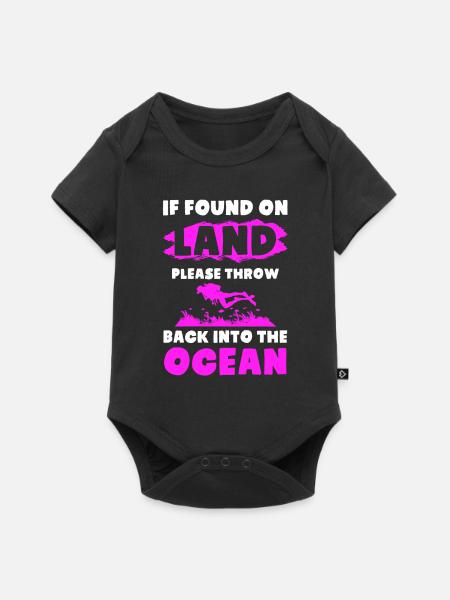 ozean tauchen - Baby Premium Kurzarmbody - Schwarz