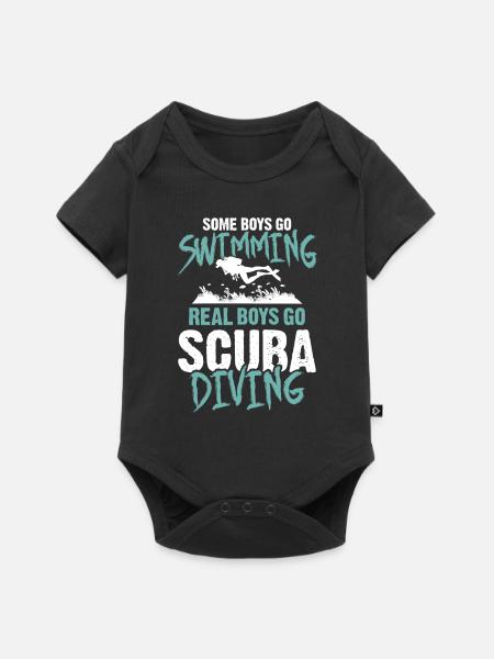 Jungs scuba tauchen - Baby Premium Kurzarmbody - Schwarz