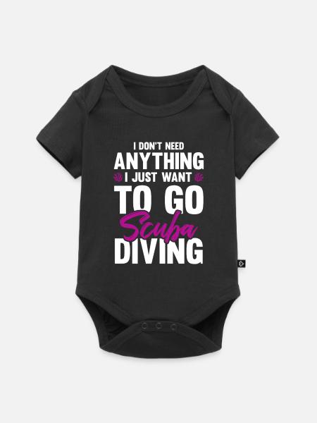 scuba tauchen - Baby Premium Kurzarmbody - Schwarz