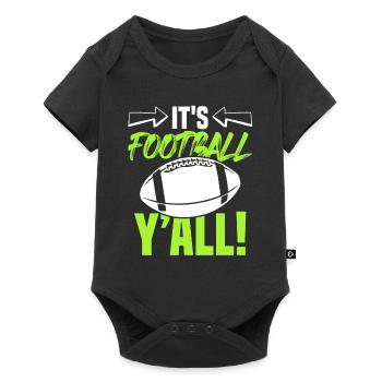 devise du football - Body à manches courtes Premium Bébé - noir - Devant