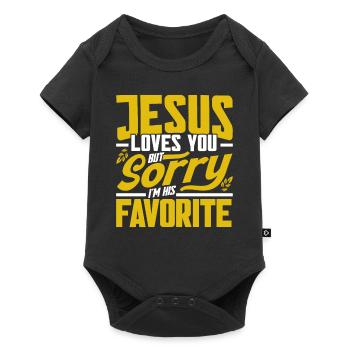 Jesus Bible Christian Religious Church Gift - Baby Premium short-sleeve bodysuit - black - Front