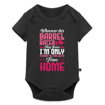 Fun Horse Racing Horse Racing Gift Idea - Baby Premium short-sleeve bodysuit - black - Front