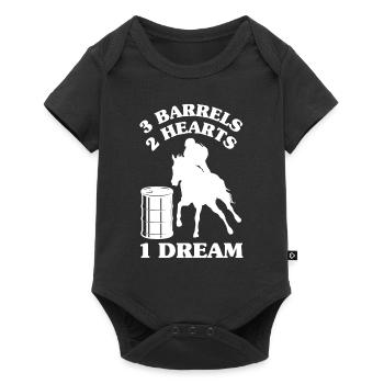 Fun Horse Racing Horse Racing Gift Idea - Baby Premium short-sleeve bodysuit - black - Front