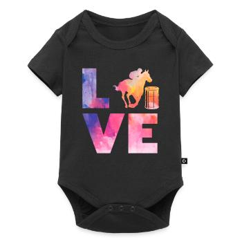 Fun Horse Racing Horse Racing Gift Idea - Baby Premium short-sleeve bodysuit - black - Front
