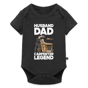 Funny Woodworker Carpenter Carpenter Carpenter - Baby Premium short-sleeve bodysuit - black - Front
