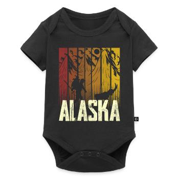 Alaska Randonneurs Nature Randonnée - Body à manches courtes Premium Bébé - noir - Devant