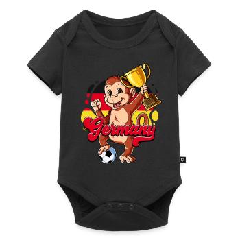 Allemagne Football - Body à manches courtes Premium Bébé - noir - Devant