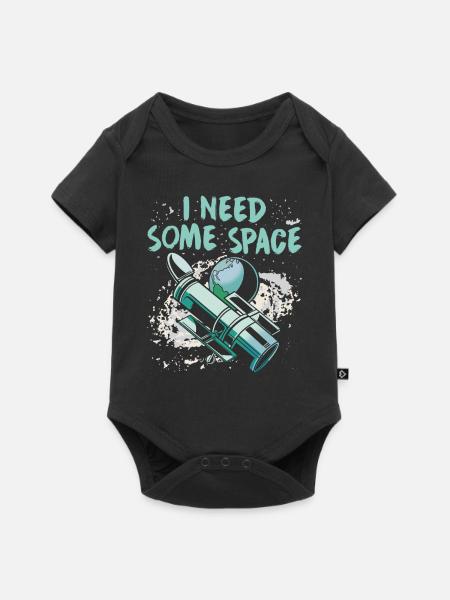 Ich Brauche Etwas Weltraum Universum Teleskop - Baby Premium Kurzarmbody - Schwarz