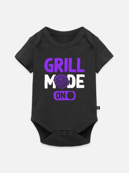 grill mode on - Baby Premium Kurzarmbody - Schwarz