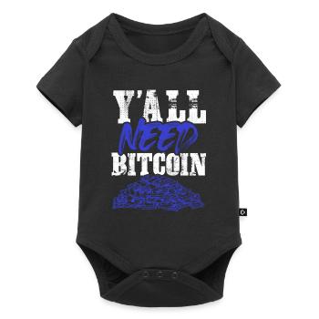 you need bitcoin - Baby Premium short-sleeve bodysuit - black - Front