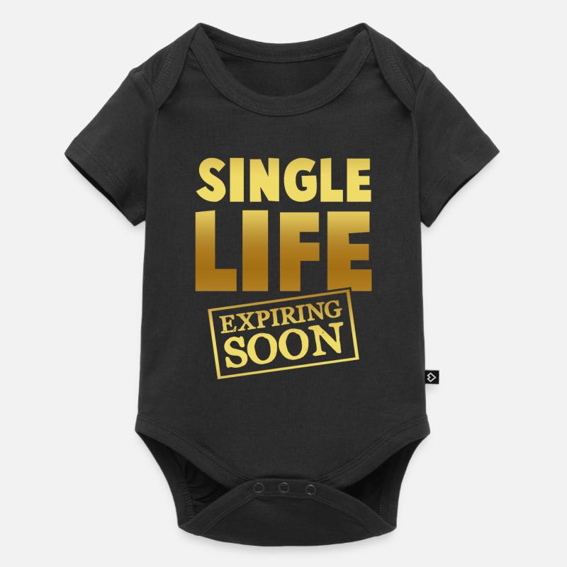 single leben bräutigam - Baby Premium Kurzarmbody - Schwarz