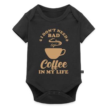 Café Disant Cadeau d’amateur de café - Body à manches courtes Premium Bébé - noir - Devant