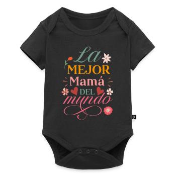 La Mejor mamá Del Mundo Regalo día de la Madre - Body à manches courtes Premium Bébé - noir - Devant