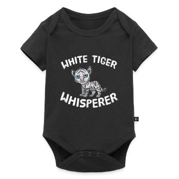 Funny White Tiger Lover White Tiger Whisperer - Baby Premium short-sleeve bodysuit - black - Front