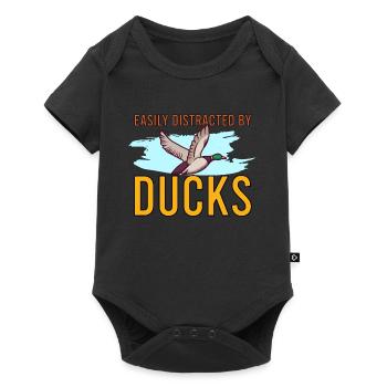 Duck Hunting Duck Hunter Bird Hunting - Baby Premium short-sleeve bodysuit - black - Front
