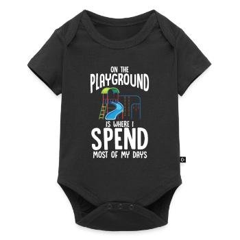 On The Playground Is Where I Spend Most Of My Days - Baby Premium short-sleeve bodysuit - black - Front