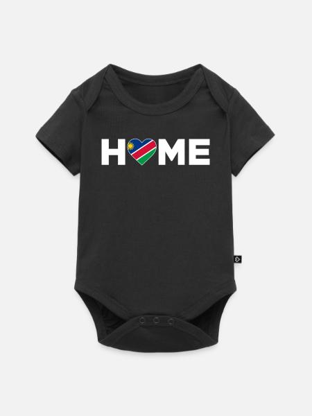 Namibia Heimat Namibia Flagge Namibia Liebe - Baby Premium Kurzarmbody - Schwarz