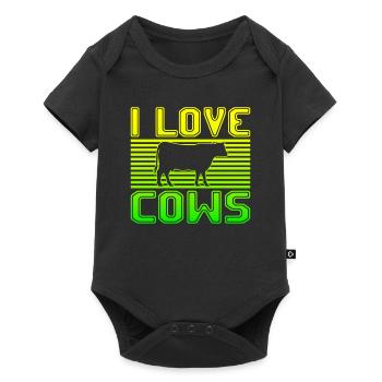 J’adore les vaches - Body à manches courtes Premium Bébé - noir - Devant