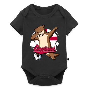 Angleterre Football - Body à manches courtes Premium Bébé - noir - Devant