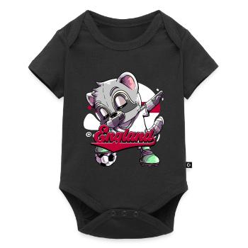 Angleterre Football - Body à manches courtes Premium Bébé - noir - Devant