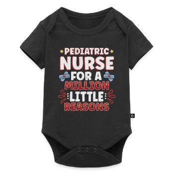 Pediatric Nurse Pediatric Nursing Tiny Human Nurse - Baby Premium short-sleeve bodysuit - black - Front
