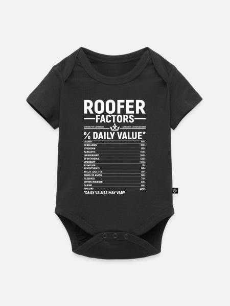 Bauarbeiter Dachdecker Geschenkidee - Baby Premium Kurzarmbody - Schwarz