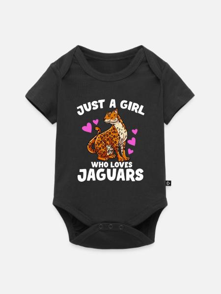 Jaguar Geschenkidee - Baby Premium Kurzarmbody - Schwarz