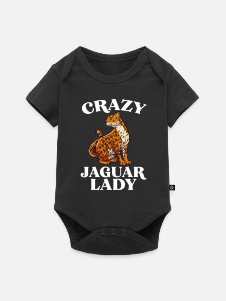 Jaguar Geschenkidee - Baby Premium Kurzarmbody - Schwarz