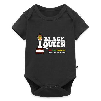 Black Queen Most Powerful Chess African American - Body à manches courtes Premium Bébé - noir - Devant