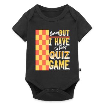 Sorry But I Have To Play Quiz Game Retro Present - Baby Premium short-sleeve bodysuit - black - Front