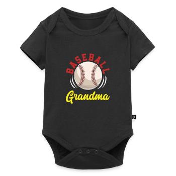Grand-mère de baseball - Body à manches courtes Premium Bébé - noir - Devant