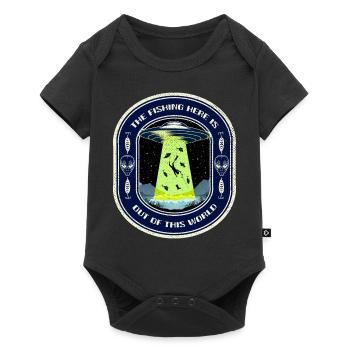 The Fishing Here Is Out Of This World UFO Fishing - Baby Premium short-sleeve bodysuit - black - Front