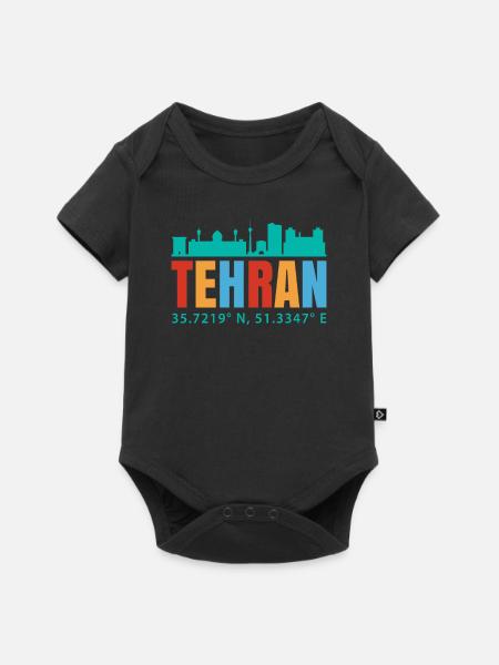 Teheran - Baby Premium Kurzarmbody - Schwarz