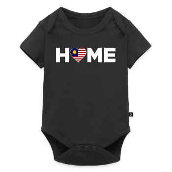 Malaisie Accueil Drapeau de la Malaisie - Body à manches courtes Premium Bébé - noir - Devant
