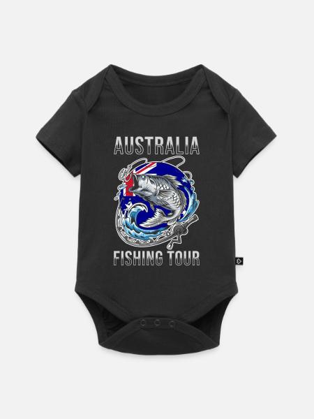 Angeltour Australien - Baby Premium Kurzarmbody - Schwarz