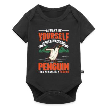 Pingouin Cadeau Pingouin - Body à manches courtes Premium Bébé - noir - Devant