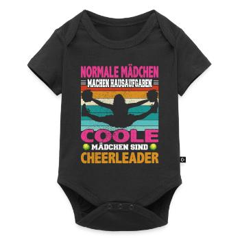 Normale Mädchen machen Hausaufgaben coole sind - Baby Premium Kurzarmbody - Schwarz - Vorne