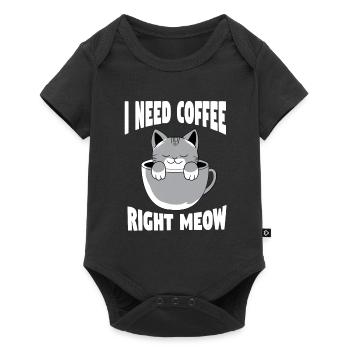 Cats Kitten Coffee Pet - Baby Premium short-sleeve bodysuit - black - Front