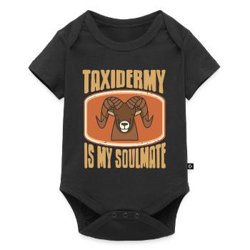 Génial TAXIDERMY est mon cadeau de t-shirt d’âme sœur - Body à manches courtes Premium Bébé - noir - Devant