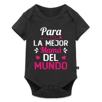 Meilleure maman cadeau fête des mères - Body à manches courtes Premium Bébé - noir - Devant