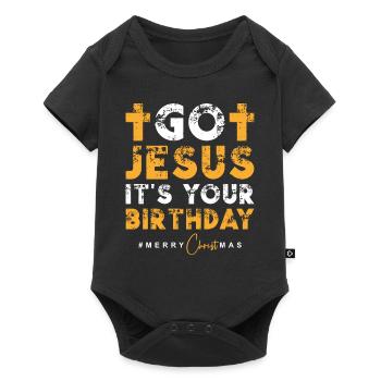 Go Jesus its your Birthday - Baby Premium short-sleeve bodysuit - black - Front