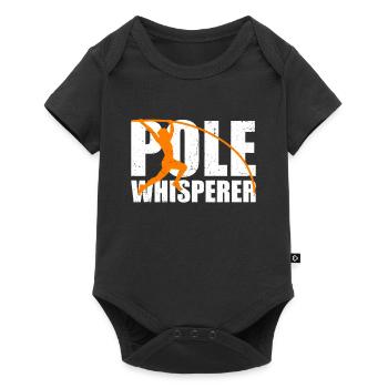 Pole Whisperer Funny Pole Vault - Baby Premium short-sleeve bodysuit - black - Front