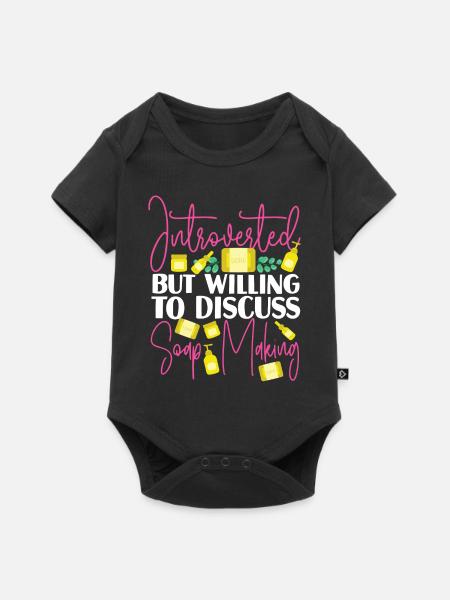 Soap Making Crafting Introverted - Baby Premium Kurzarmbody - Schwarz